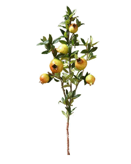 80cm Faux Pomegranate Bouquet - 6 Head Foam Fruit for Elegant Home and Event Decoration