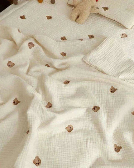 Cozy Bear Cotton Infant Sleep Wrap - Adorable Blanket for Sweet Dreams