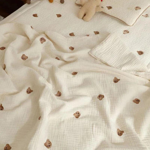 Cozy Bear Cotton Infant Sleep Wrap - Adorable Blanket for Sweet Dreams