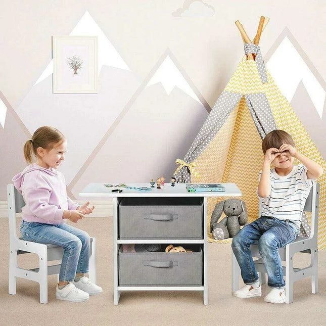 Creative Playtime Table and Chair Set for Kids - Interactive Furniture with Storage Solutions