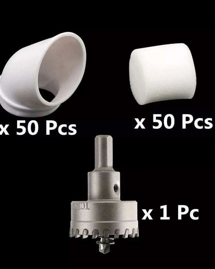 Organic Hydroponic Vegetable Cultivation Kit - 50 Pack with Mesh Pots & Included Drill Bit