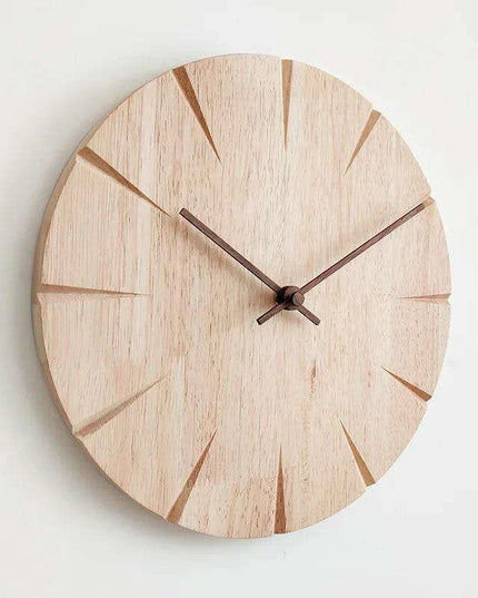 Stylish Contemporary Silent Wood Wall Clock