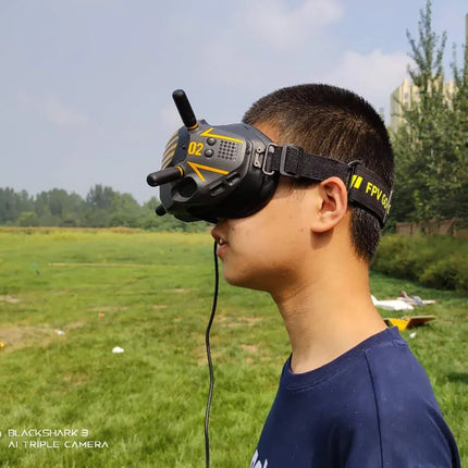 Adjustable FPV Goggles Head Strap with Battery Holder