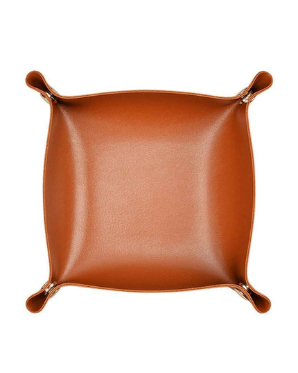 Elegant Leather Catchall Tray for Jewelry and Daily Essentials - Chic Storage Solution