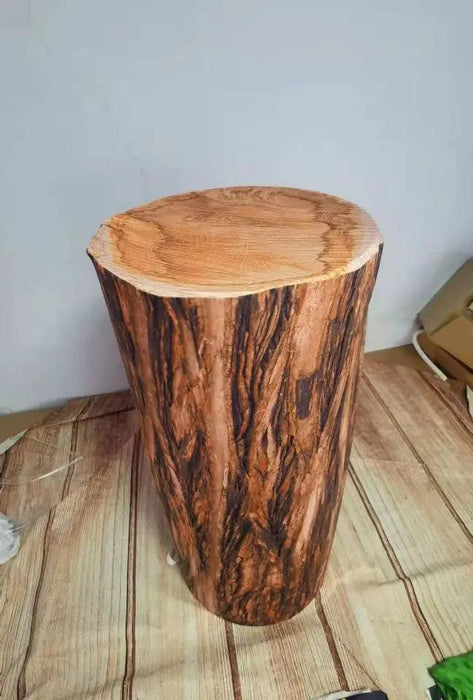 Customizable Wood Bark Elastic Fabric Cylinder Covers for Stunning Dessert Table Decor