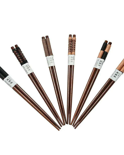 Vintage Japanese Wooden Chopsticks Set - Unique Retro Gift Collection