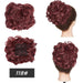 Elegant Ombre Curly Chignon Hairpiece with Comb - High Heat Resistant Women's Extension