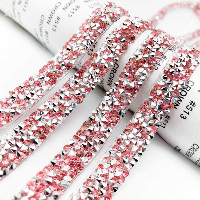 Luxurious Rhinestone Chain Tape Trim Resin - Crafting Embellishment Kit for Effortless Glamour