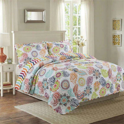 Elegant Floral Cotton Quilt Collection