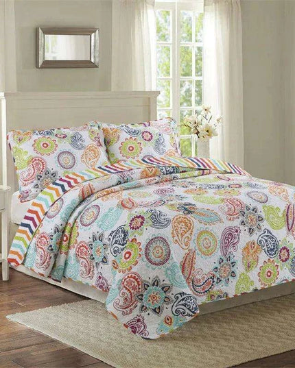 Elegant Floral Cotton Quilt Collection