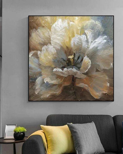 Colorful Floral Abstract Canvas Print: Enhance Your Space with Artistic Flair