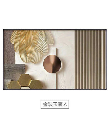Nordic Gold: Exquisite Canvas Prints for Elegant Home Decoration