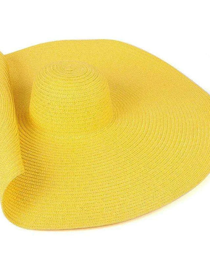 Extra-Wide 25cm Brim Floppy Straw Sun Hat for Women - UV Protection, Travel-Friendly Summer Essential - Wholesale Options Available