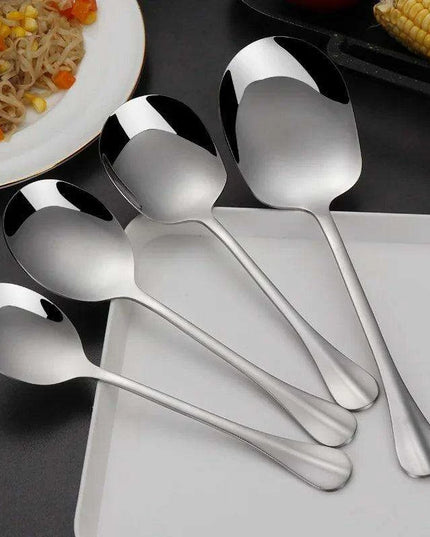 Elegant Stainless Steel Serving Spoon for Refined Culinary Display