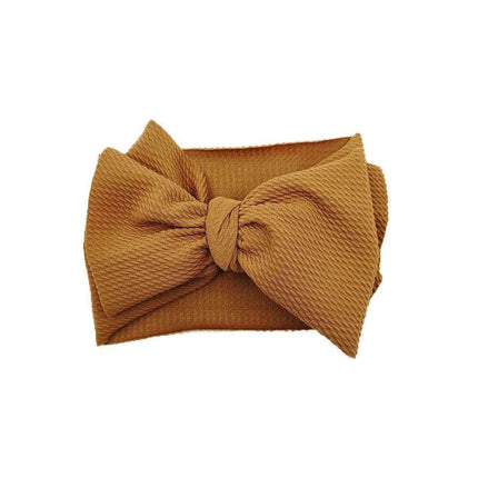 Chic Oversized Bow Turban Headband for Fashion-Forward Baby Girls