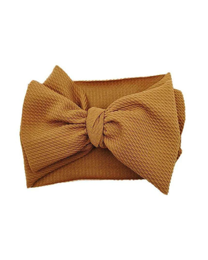 Chic Oversized Bow Turban Headband for Fashion-Forward Baby Girls