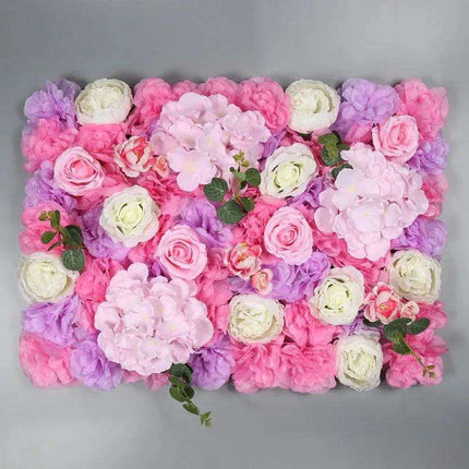 Elegant Floral Wall Art Handmade with Cotton, Silk, and Artificial Blooms
