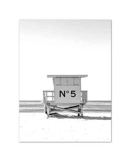 Tranquil Beachfront Paradise Canvas Art Print