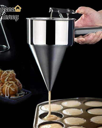 Precision Pour Stainless Steel Batter Dispenser for Effortless Cooking