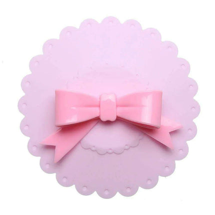 Charming Bowknot Silicone Cup Lid - Stylish and Secure Beverage Cover