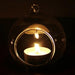 Charming Borosilicate Glass Hanging Candle Holder for Air Plants - Unique Handmade Design