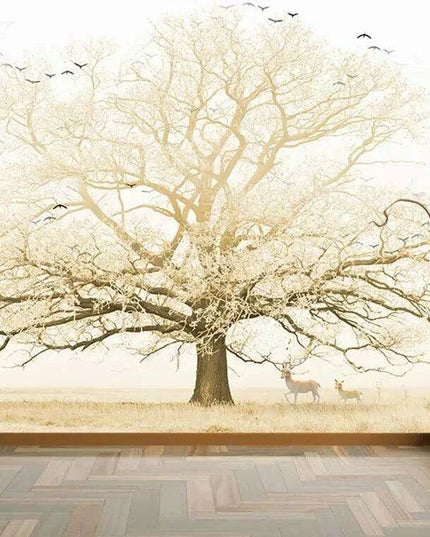 Tranquil Tropical Oasis 3D Wall Mural - Custom Sizes Available