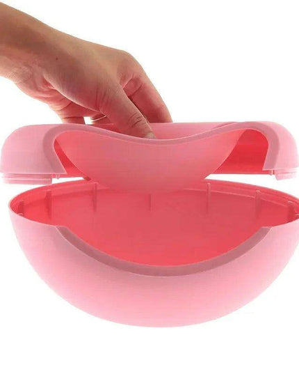 Snack & Stream Plate with Dual Compartments and Phone Dock - Your Perfect Snacking Partner