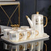 Gold Ceramic Coffee Tea Set with Bone China Accents