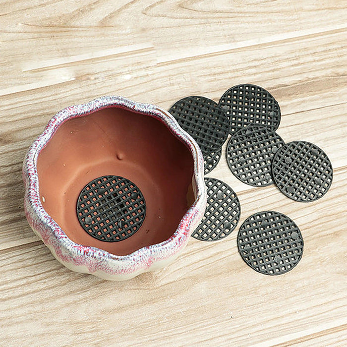 Garden Optimizer: 10-Pack Durable Mesh Drainage Cushions for Circular Planters