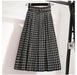 Timeless High-Waisted Plaid Maxi Skirt - Essential for Autumn-Winter
