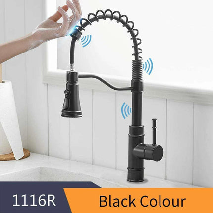 Smart Touch Sensor-Enabled Rotating Kitchen Faucet with Innovative Design
