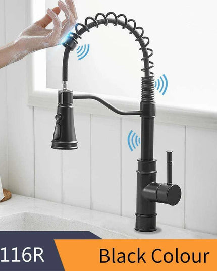 Smart Touch Sensor-Enabled Rotating Kitchen Faucet with Innovative Design