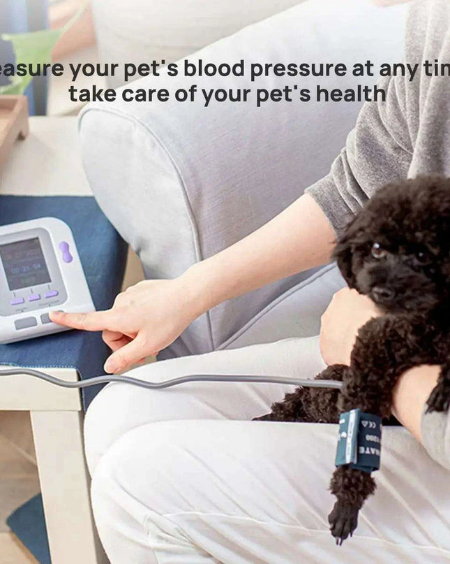 Veterinary Digital Blood Pressure and Oxygen Saturation Monitor for Animal Health