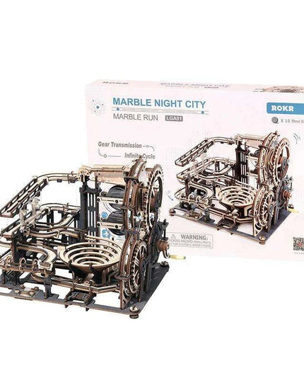 Innovative Wooden Marble Run Kit: Fun DIY Puzzle for Creative Exploration