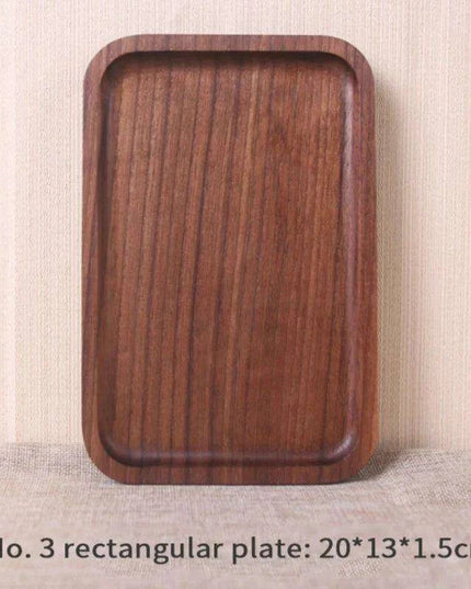 Luxury Black Walnut Serving Tray Collection - Exquisite Tableware for Upscale Dining