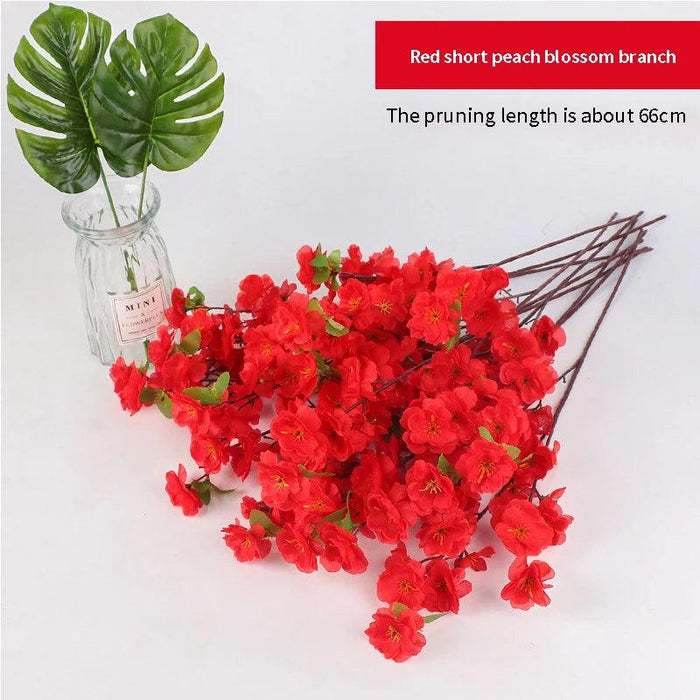 Silk Cherry Blossom Stems - 65CM & 125CM Faux Floral Arrangements for All-Season Home and Event Decor