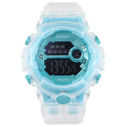 Vibrant Waterproof Jelly Strap Digital Watch for Kids - UTHAI CE35