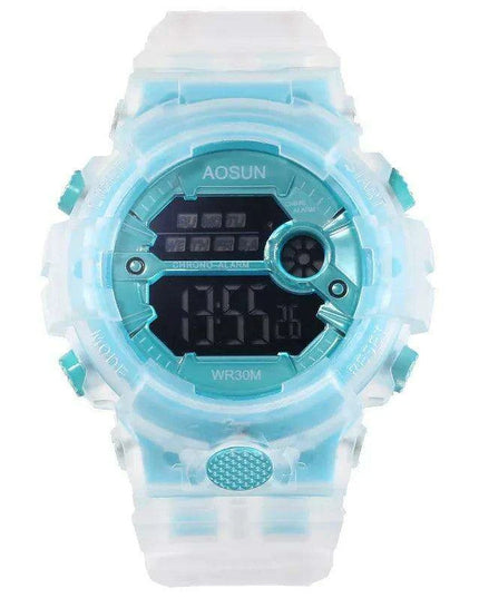 Vibrant Waterproof Jelly Strap Digital Watch for Kids - UTHAI CE35