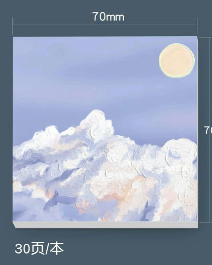 Serene Landscapes Sticky Note Pads for Effortless Organization