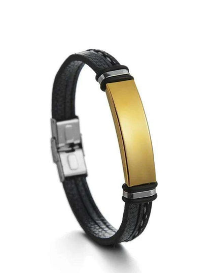 Customizable Leather Date Bracelets with Engraved Personalization