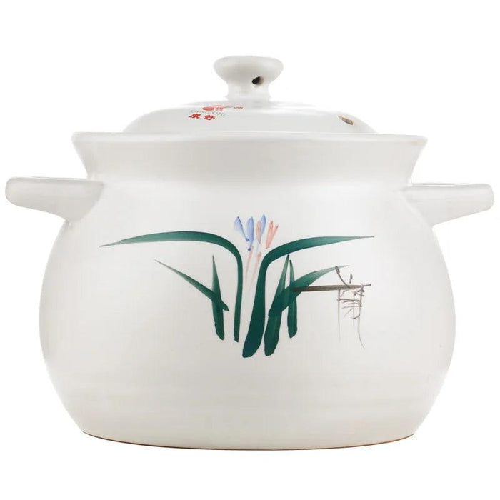 Rustic Ceramic Casserole Pot for Gas Stove - Timeless Earthenware Soup Maker