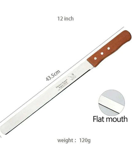 Gourmet Artisan Bread Knife Collection: Elegant Wooden Handle Duo