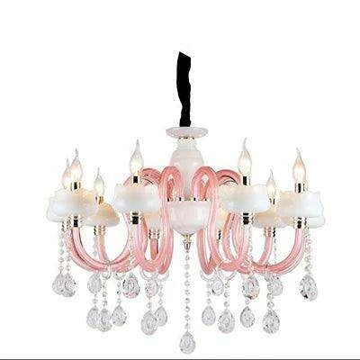 Enchanting Pink Crystal Chandelier for Dreamy Spaces