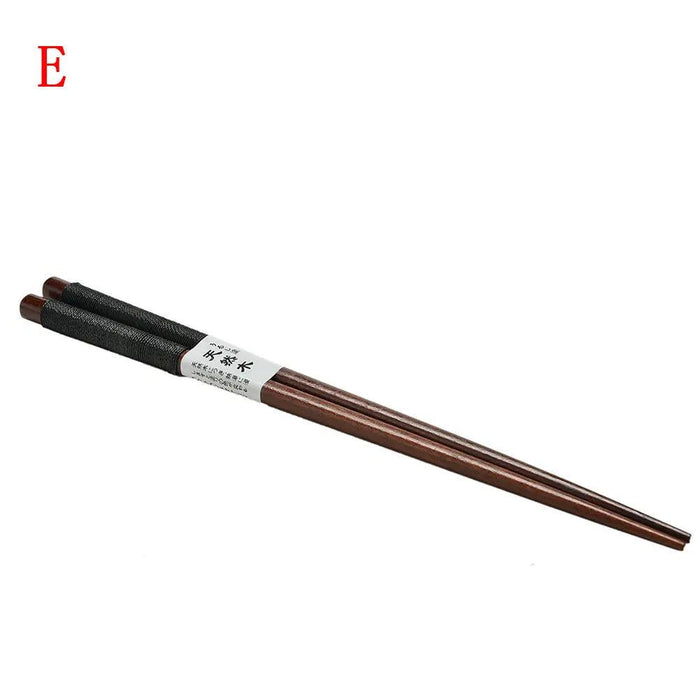 Retro-Style Japanese Wood Chopsticks Set - 6 Elegant Designs