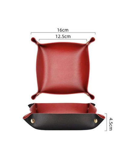 Elegant Leather Catchall Tray for Jewelry and Daily Essentials - Chic Storage Solution