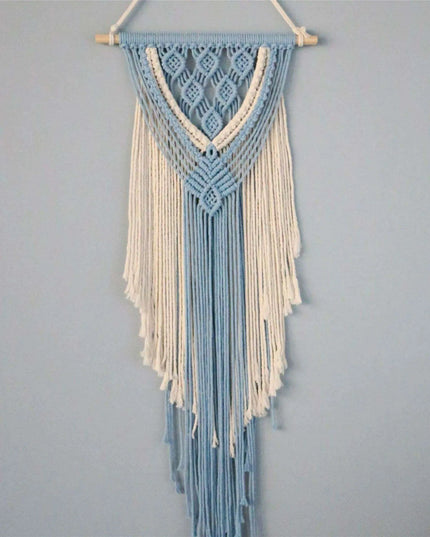Vibrant Bohemian Dreamcatcher Wall Art with Intricate Macrame Detailing