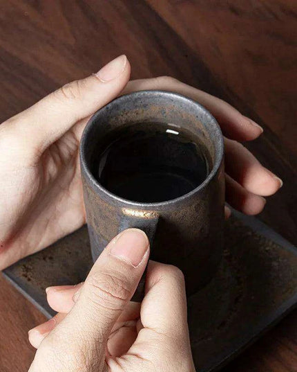 Rustic Japanese Artisan Ceramic Coffee Mug
