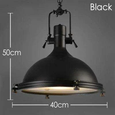 Industrial Vintage Black Metal Pendant Light for Rustic Home Interiors