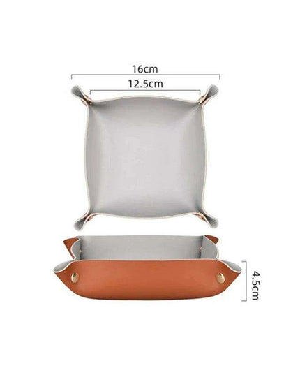 Elegant Leather Catchall Tray for Jewelry and Daily Essentials - Chic Storage Solution