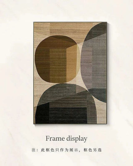 Elegant Brown Geometric Canvas Art Collection for Home and Office Décor